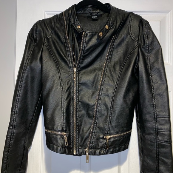 Cropped Leather Jacket - Picture 1 of 1